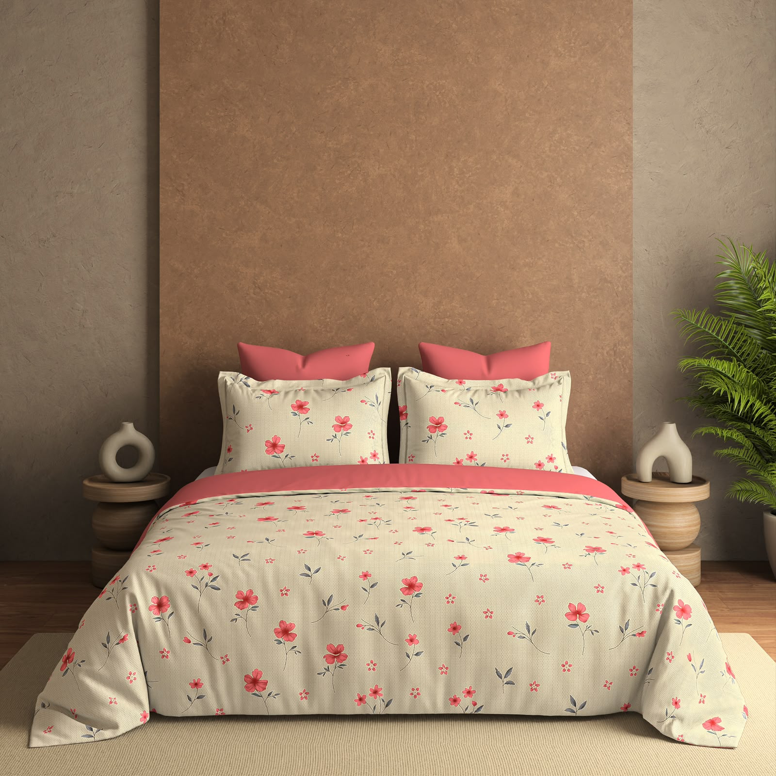 Blue Shell Pattern Bedsheet Set