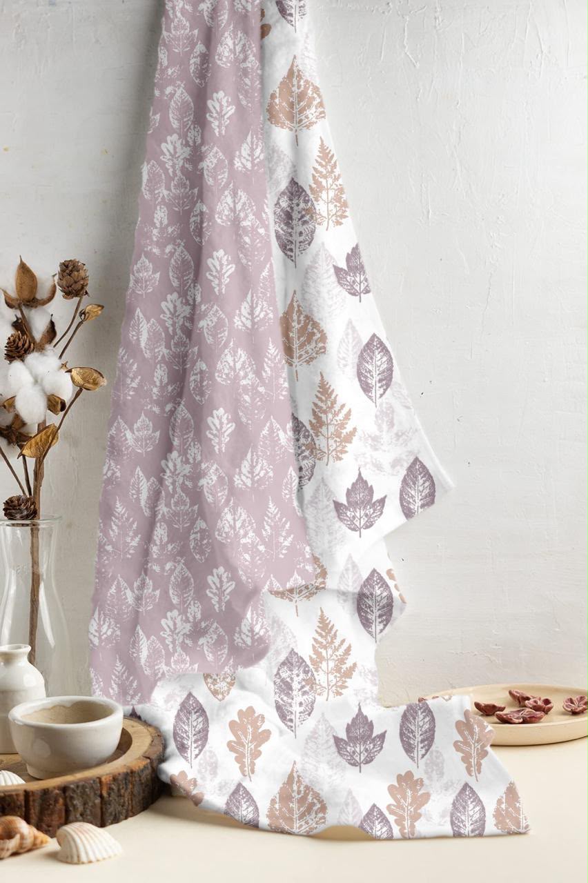 Leaf Pattern Curtain Fabric